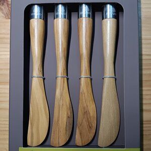 Berard Acero Olivewood Spreaders, Set of 4